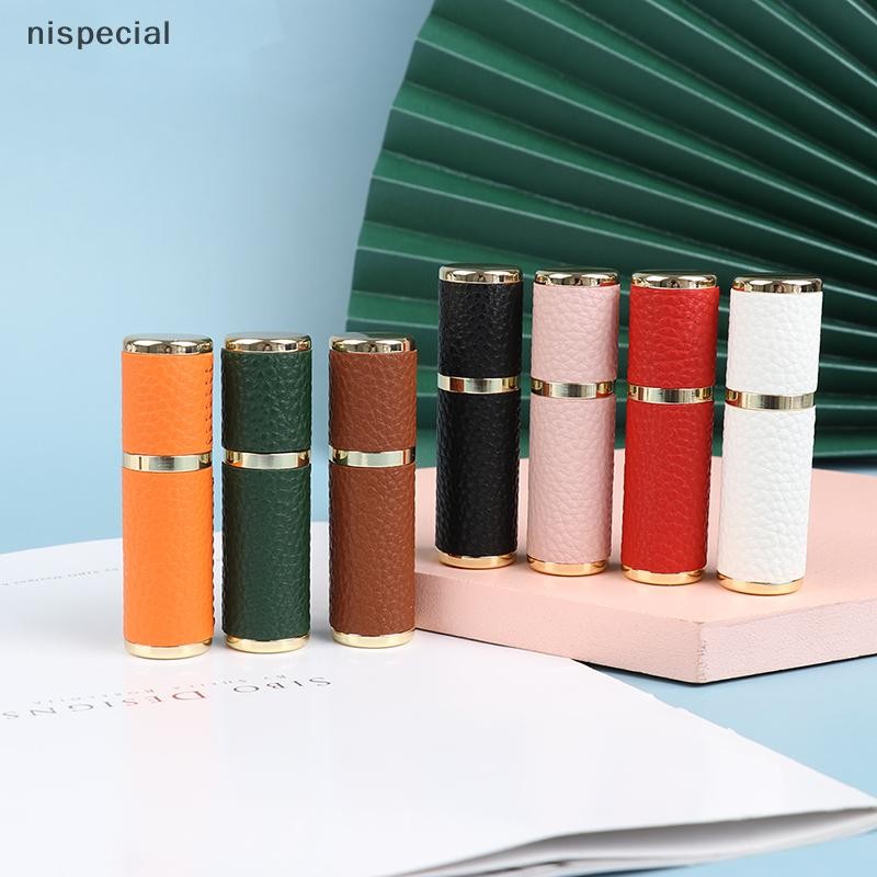 [nispecial] 5ML Leather Perfume Bottle Portable er Refillable Empty Perfume Atomizer [MY]