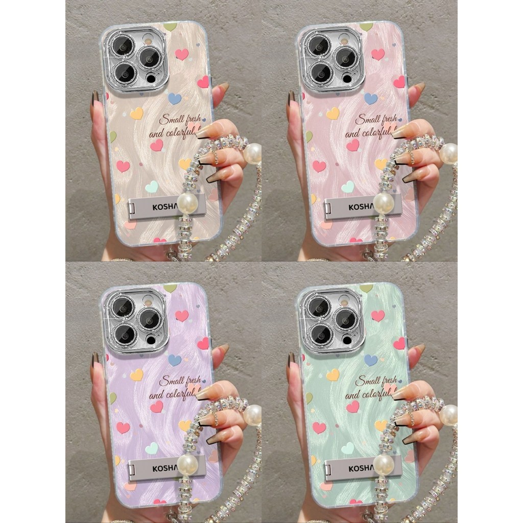 💖Stars💖เคสApple ที่รองรับ เคส เคส iPhone 16 PRO MAX iPhone 15 PRO MAX 14 PRO MAX 13 PRO MAX เชลล์ขนน