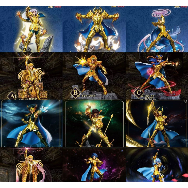 Bandai Ichibankuji Saint Seiya-Gold Saints: Virgo Shaka Leo Aiolia Scorpio Milo&Phoenix Ikki Figures