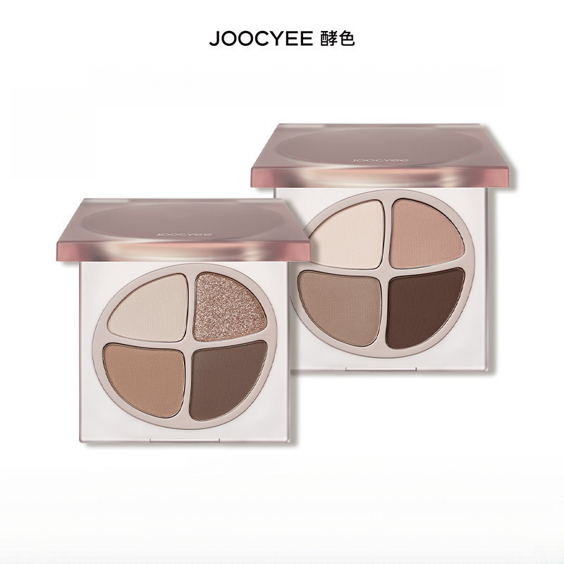 Joocyee พาเลทอายแชโดว์สี่สี New Nude Highlight Matte Amber Natural Four-Color Eyeshadow Palette Eye 