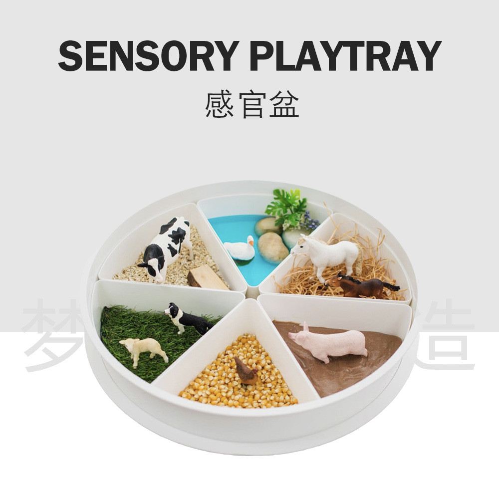 ถาดเล่นประสาทสัมผัสของมอนเตสซอรี่ – ของเล่นการเรียนรู้หลายพื้นผิวสําหรับเด็กวัยหัดเดินและเด็ก