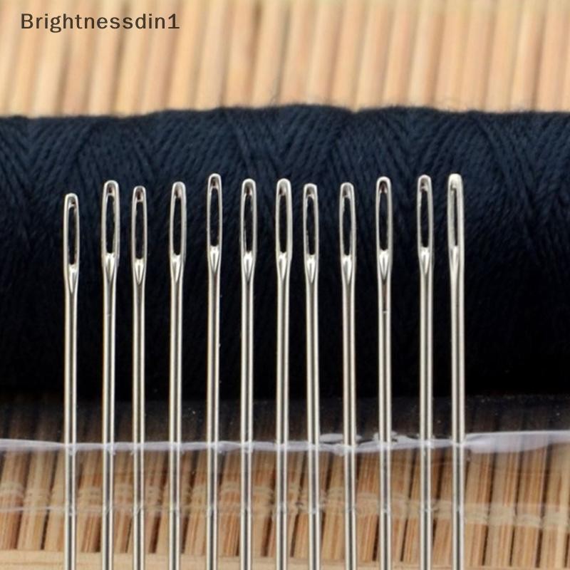 [Brightnessdin] 25PCS เข็มเย็บผ้าสแตนเลสความแข็งสูงข้ามตัดเย็บเสื้อผ้าเข็ม Bq