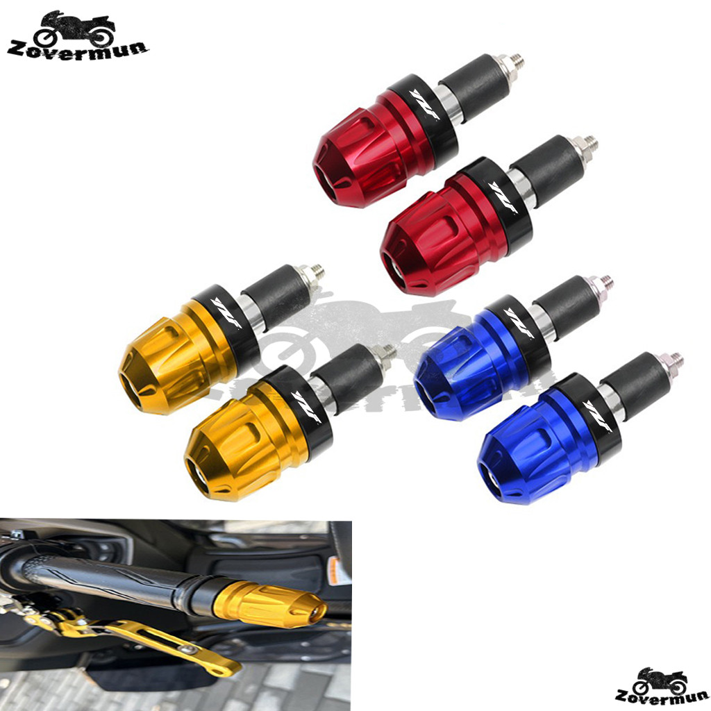 สำหรับ Yamaha YZF R1 R3 R6 R15 V1 V2 V3 V4 R15M มอเตอร์ไซค์ ปลายแฮนด์ CNC สากล น้ำหนัก ปลอกแฮนด์ป้องกันการสั่นสะเทือน