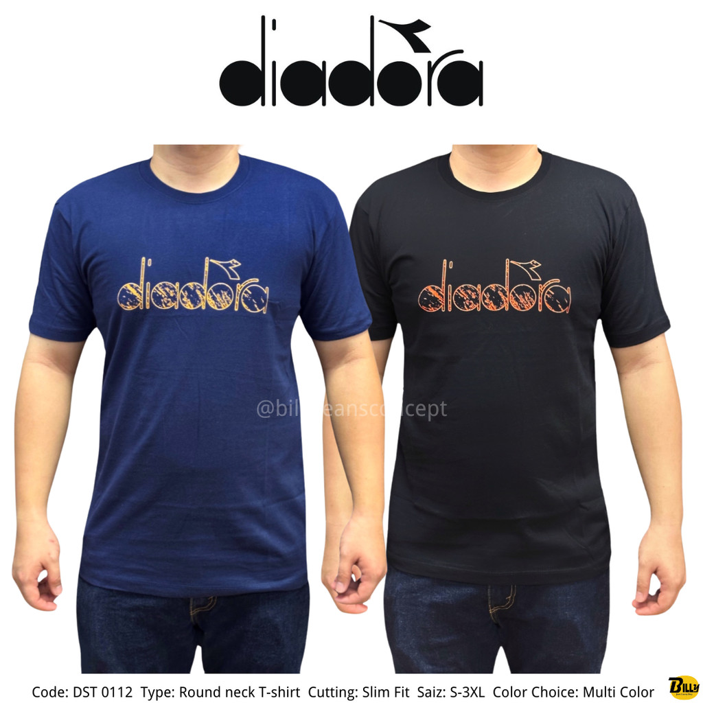 DIADORA Brand Mens Slim Fit เสื้อยืดคอกลมลําลอง ( DST0112 )