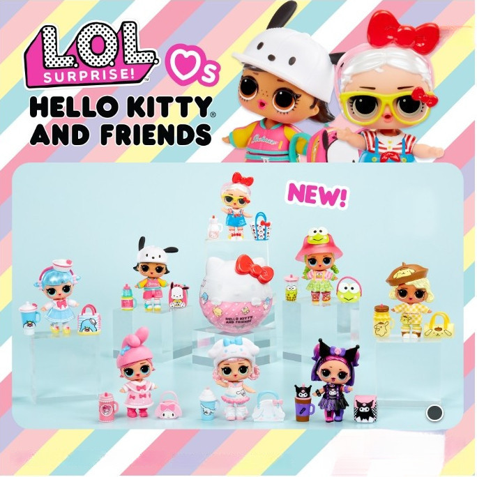 MGA LOL Surprise รื้อถอน Ball ตุ๊กตา Hello Kitty Sanrio Girl ของเล่นเจ้าหญิงเด็กของขวัญวัน