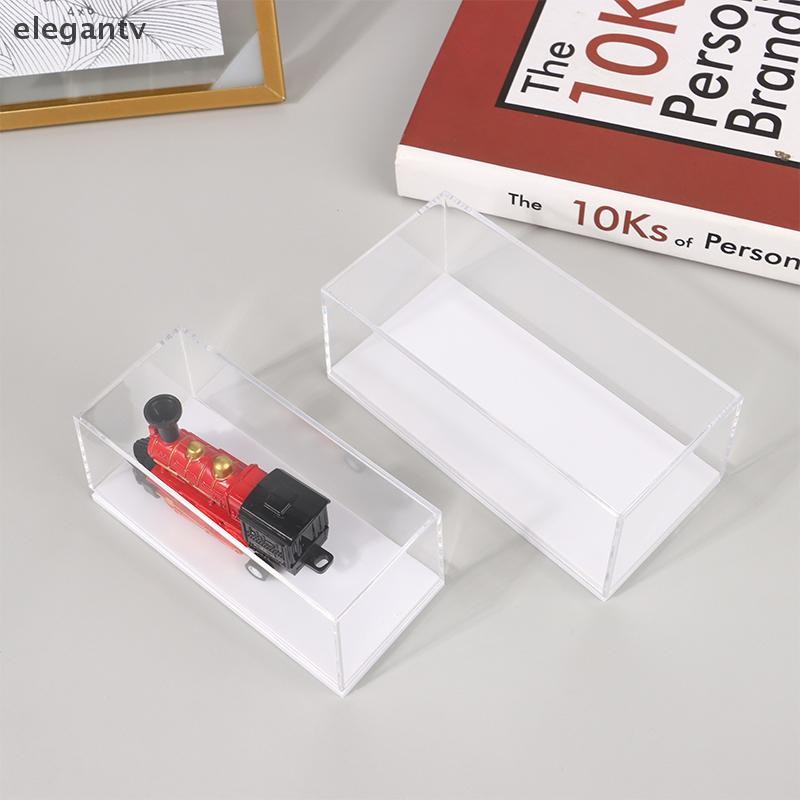 เช่น 1:64 Scale Car Model Display Box Acrylic Clear Dust Hard Cover Case Collectible Miniature Figure Toys Protective N