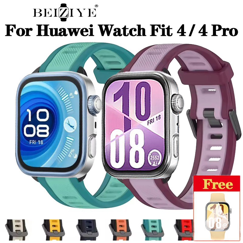 Quick Release สายซิลิโคนสําหรับ For Huawei Watch Fit 4 Pro/Fit 4 สมาร์ทนาฬิกาซิลิโคนอ่อนนุ่มนาฬิกาสําหรับ For Huawei Watch Fit 3 sport Breathable Watchband สายรัดข้อมือ Accessorie