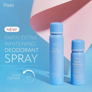 Parin Extra White Deodorant Spray สเปรย์ลดเหงื่อ และระงับกลิ่นกาย 100ml.