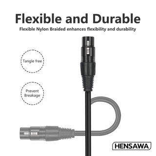 Hensawa รุ่น AD115 สายต่อไมโครโฟน Cannon Audio Extension Cable ความยาว 3M XLR ,ลำโพง for Audio Mixer Stereo Amplifiers