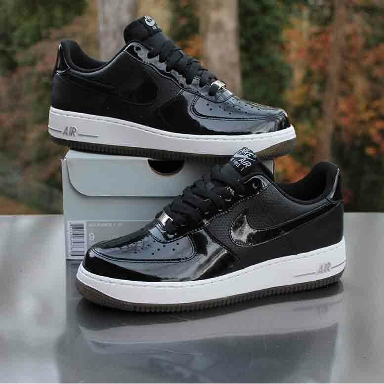Nike Air Force 1 Low 2010 Mens Black Silver Custom 315122-010 jv472