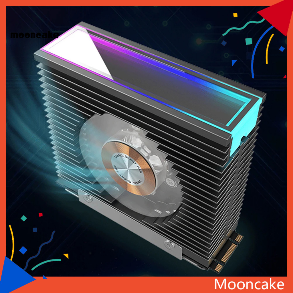 ขนมไหว้พระจันทร์| M.2 Ssd ฮีทซิงค์พร้อมพัดลม Argb M.2 2280 Ssd ฮีทซิงค์พร้อมพัดลมสําหรับ Nvme Solid 