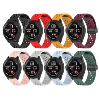 สายgarmin165/245/55/645/158/245music 570 42mm movetrend vivoactive5/active6สายชิลิโคนแม่เหล็ก