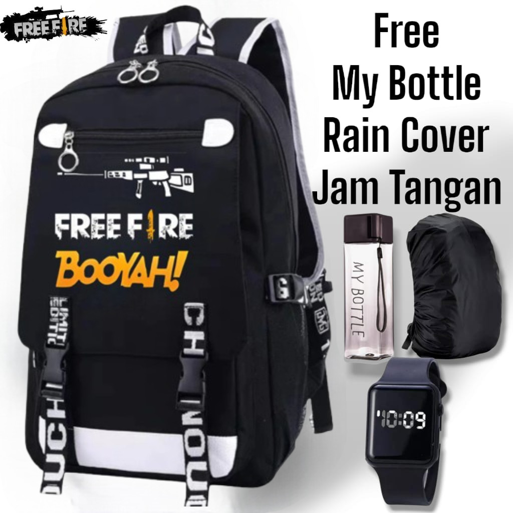 HIJAZ BAG - ฟรี FIRE SCHOOL BAG สําหรับ KINDERGARTEN, ELEMENTARY SCHOOL, BOYS, GIRLS, ใหม่ล่าสุด FF 