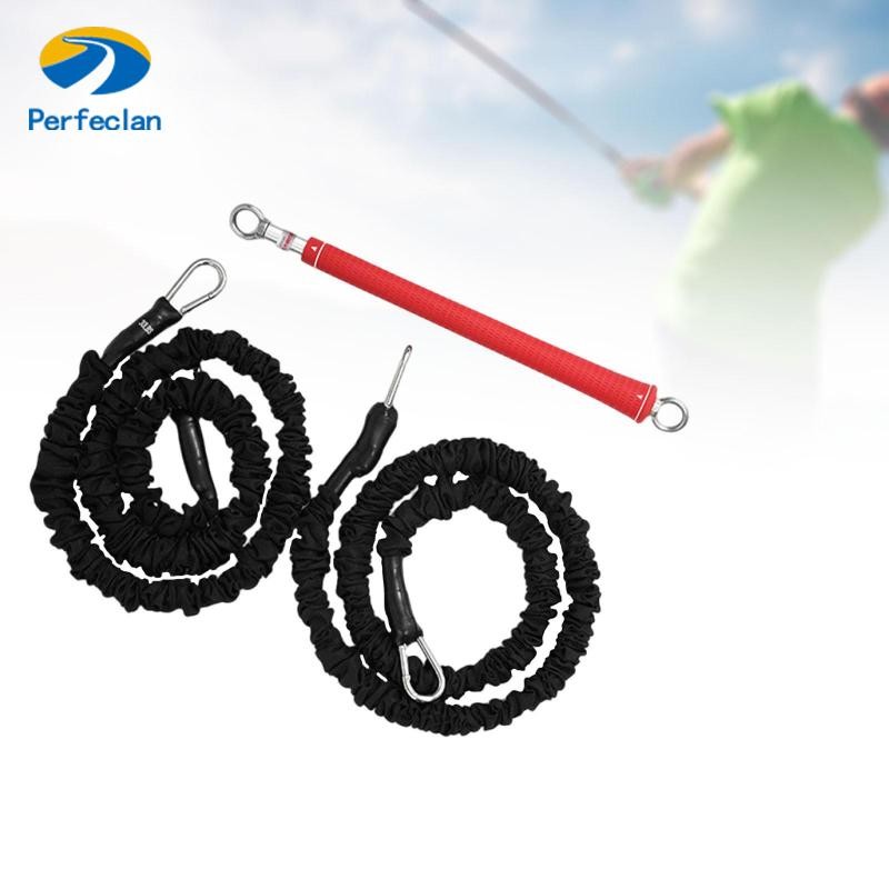 Perfeclan Golf Swing Training Aid Set Portable Strength Trainer Gym Golf Swing Trainer