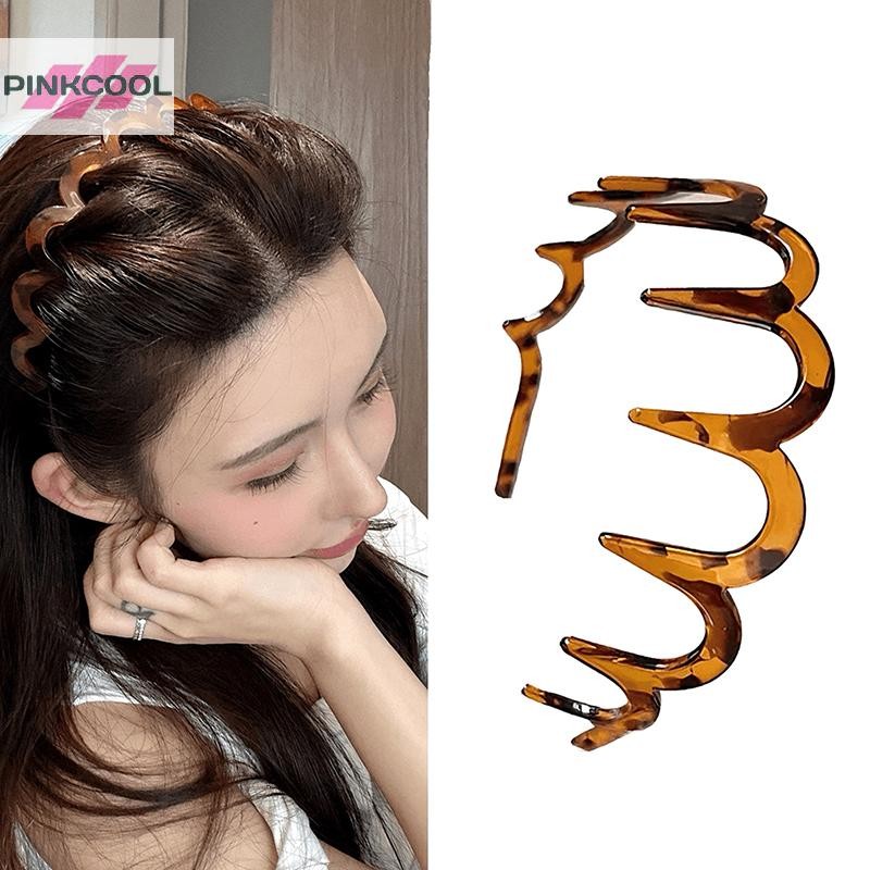 PINKCOOL ใหม่หวีผม Zigzag Band หยักหญิง Man สาวคริสต์มาสของขวัญวันเกิดกู้ภัยผมหัก Artifact ร้อน
