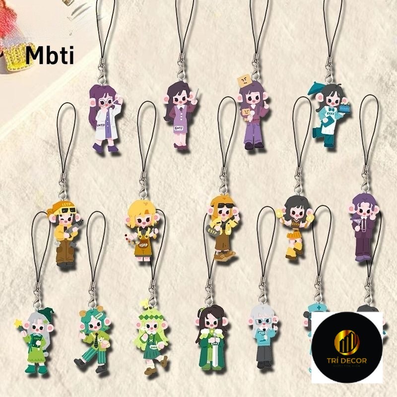 [จี้] MBTI สร้อยคอโทรศัพท์มือถือประเภท 16 ENFP กระเป๋าหนังสือนักเรียนจี้ส่วนบุคคล Strap