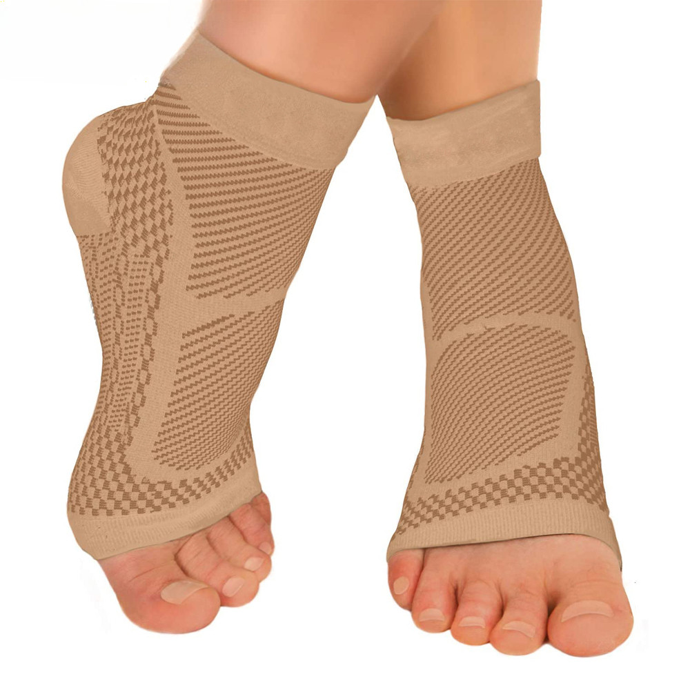 1 คู่ถุงเท้า Plantar Fasciitis, Ankle Brace Compression Support Sleeves & Arch Support Foot Compress