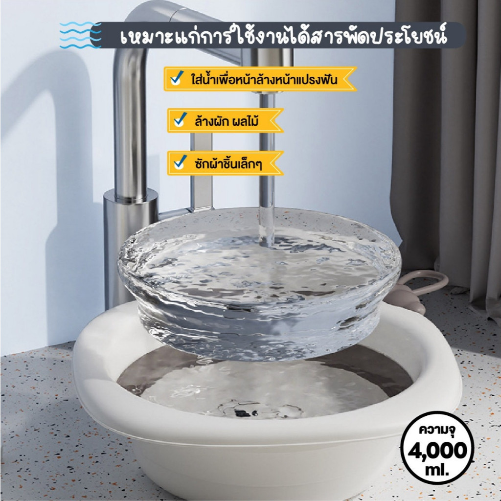 กะละมังพับได้ อ่างพับได้ กะลังมังซิลิโคน อ่างซิลิโคนพับได้ กะละมัง ราคา ถูกที่สุด ดีลบีเคเค แกลเลอรีภาพที่ 2