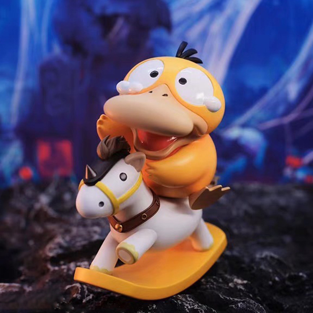 สถานที่ท้องถิ่น Psyduck Pokemon Pikachu น่ารัก Action รูปอะนิเมะรูป COD สต็อกคอสเพลย์แตงโมองุ่นตุ๊กตาของเล่นสําหรับของขวัญเด็กคอลเลกชันเครื่องประดับรถตกแต่งบ้านเค้กตกแต่ง merry go