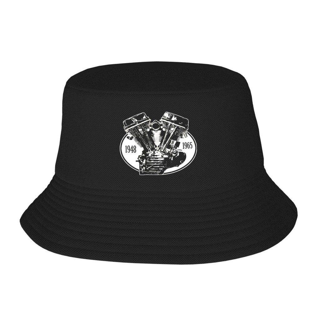 Panhead Chopper Motor Motorcycle Hip Hop Designs Bucket Hat