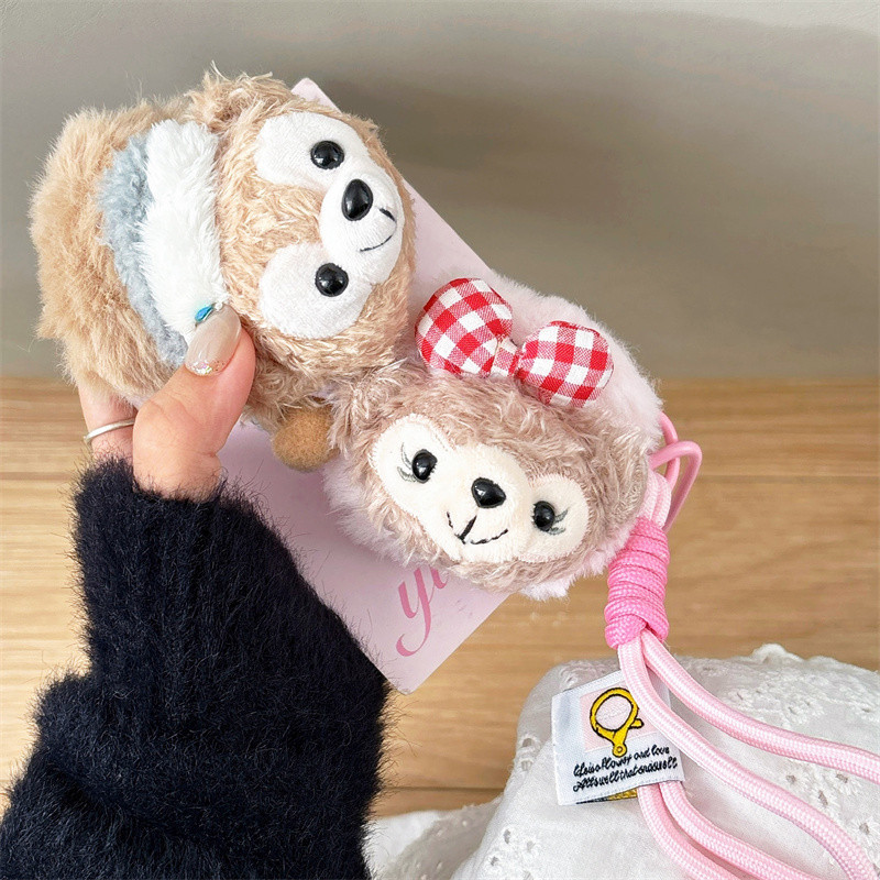 ตุ๊กตา Duffy Bear สําหรับ Airpods1/2 3 Pro Pro2 Airpods4 ชุดหูฟังไร้สายบลูทูธป้องกันกรณี Air Pods Pro 3 4 หูฟังป้องกันกรณี