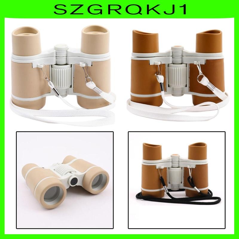 [szgrqkj1] กล้องโทรทรรศน์ขนาดเล็กการศึกษาพร้อมเชือกเส้นเล็ก 4x30 เด็กกล้องส่องทางไกลของเล่นสําหรับ