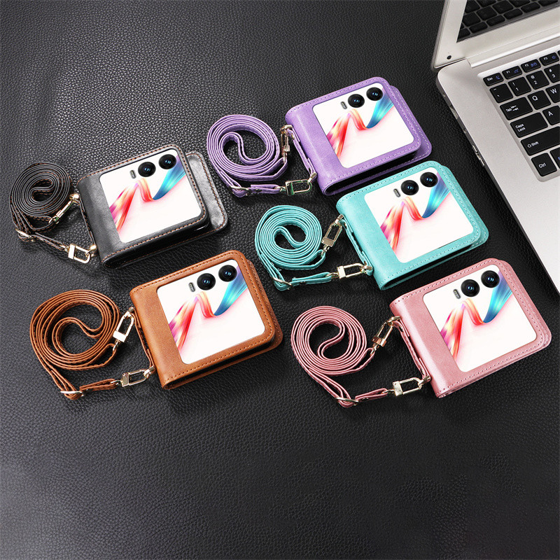 สําหรับ Infinix Zero Flip 5G กระเป๋าสะพายข้างกันลื่นกระเป๋าสตางค์สําหรับ Infinix Zero Flip เคสโทรศัพ