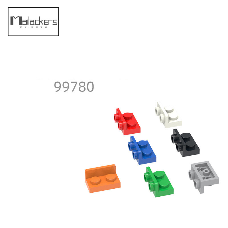 99780 อิฐ 50pcs แผ่น 1x2-1x2 reverse bracket component อิฐอนุภาคขนาดเล็ก Building Blocks MOC อุปกรณ์