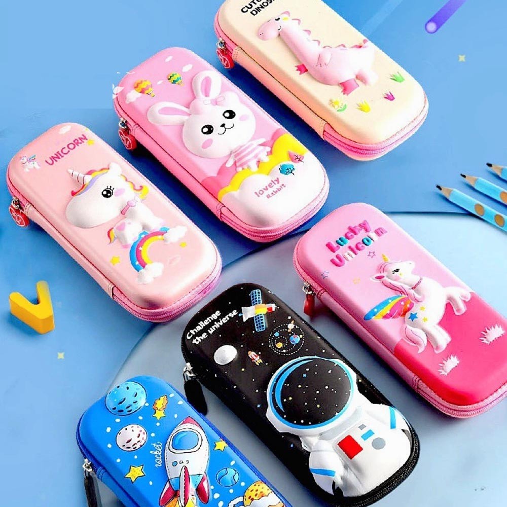 กล่องดินสอ 3D กระเป๋าดินสอ ผ้า PU+EVA ลายการ์ตูน ลายอเวนเจอร์ ผ้า PU จุของได้เยอะ สำหรับเด็ก ๆ