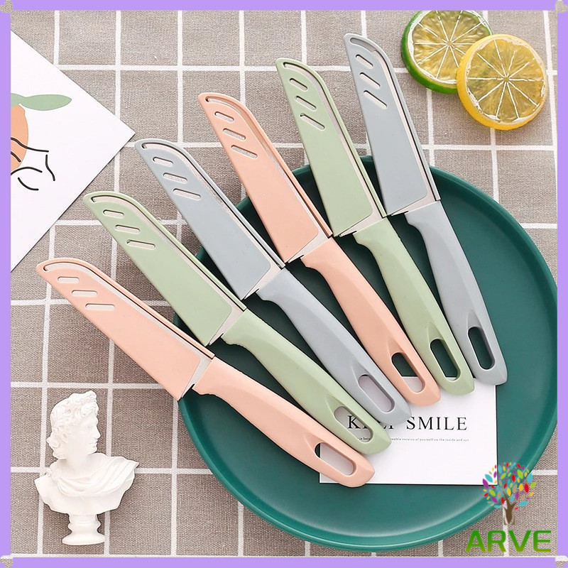 มีด มีดปอกผลไม้ มีดเล็ก มีสแตนเลส มีดหั่น มีดทำครัว มีดพกพา มีดหลากสี Fruit Knife