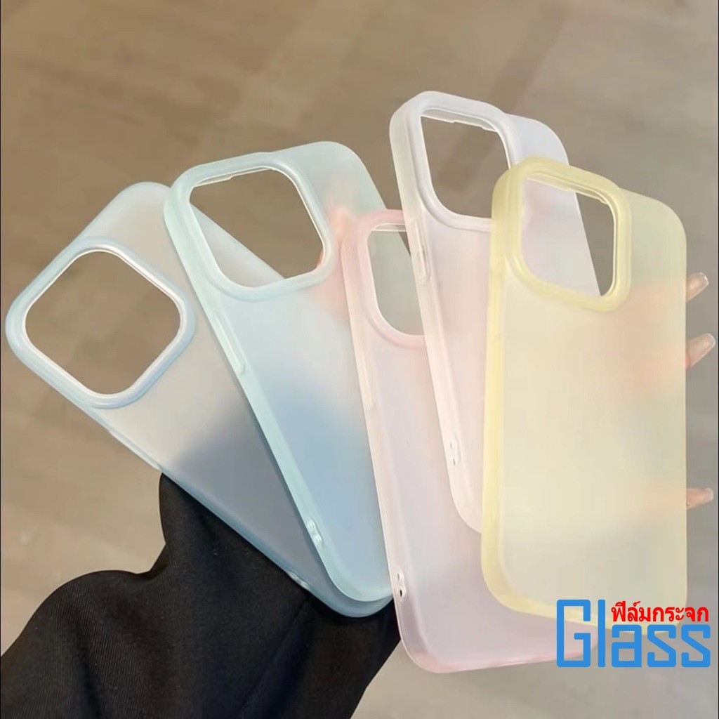 แฟชั่นโปร่งแสงเคสโทรศัพท์สําหรับ IPhone 17Air 17 Pro Max 16 15 14 13 12 11 Pro Max  Plus เคสโทรศัพท์