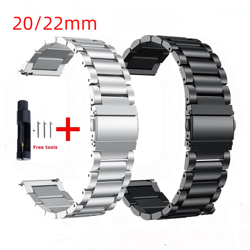 22mm 20mm Quick Release สแตนเลส/สายนาฬิกา Milanese สําหรับ Galaxy Watch 3 42 46 มม.เกียร์ S3 Active 2 Huawei GT5 Pro Gt2e