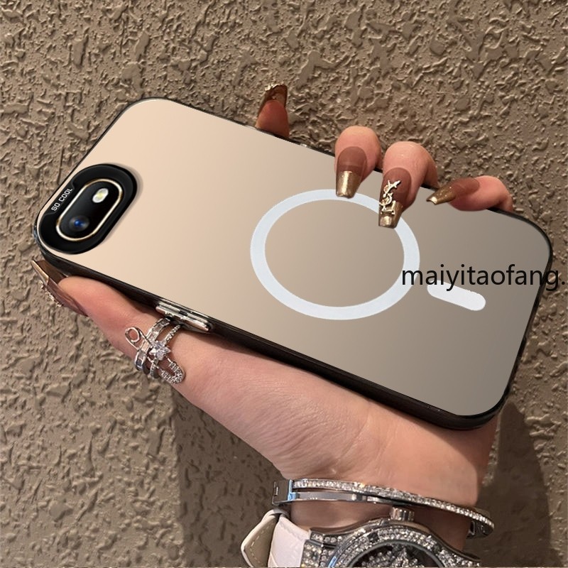 ปลอก OPPO a1k OPPO A3S OPPO A12E เคสโทรศัพท์ Hard Case เคสโทรศัพท์ TPU เคสแข็งกันกระแทกดีไซน์ใหม่ความงามไร้สายแม่เหล็ก CYBSWX01