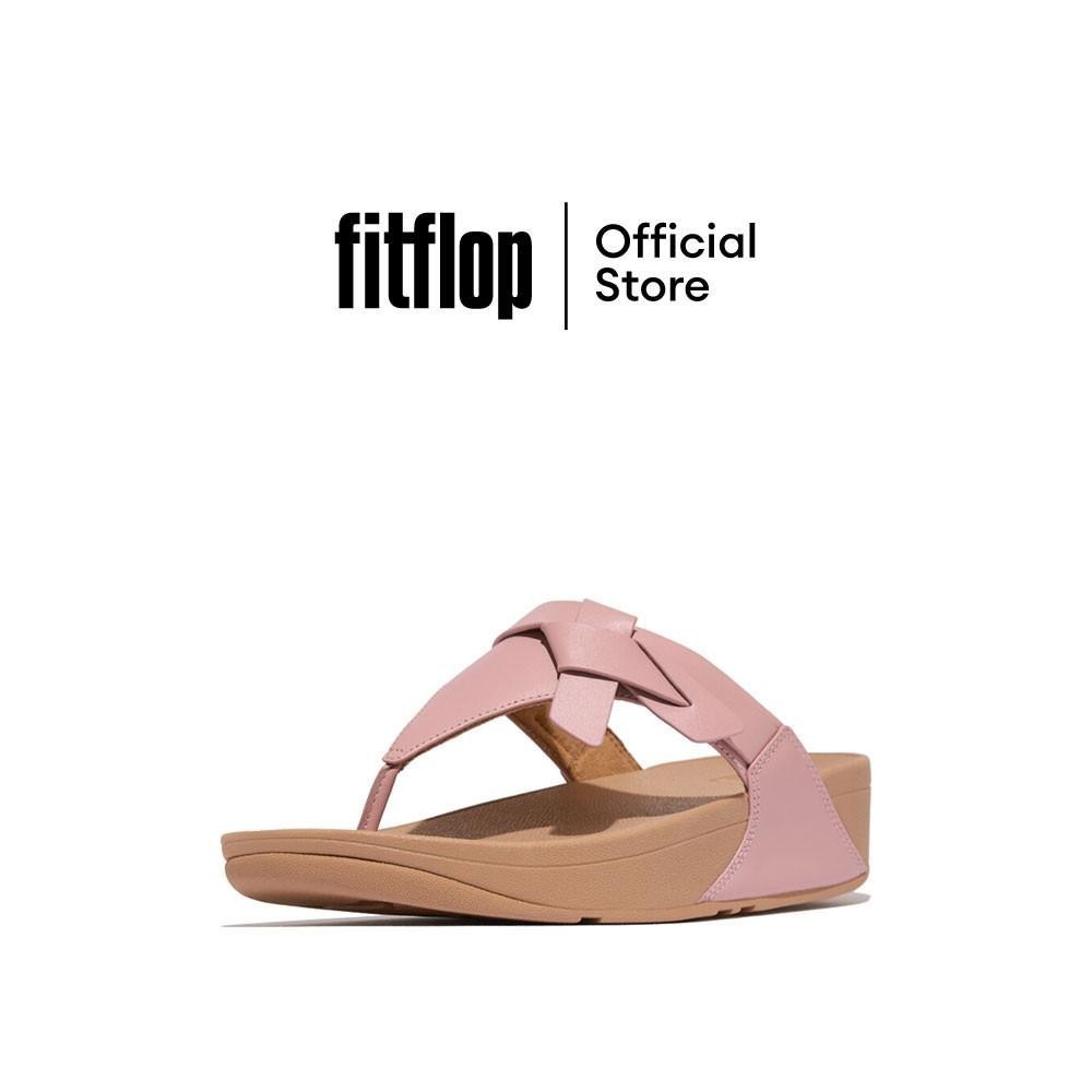 FITFLOP LULU FOLDED-KNOT LEATHER รองเท้าแตะแบบหูหนีบผู้หญิง รุ่น IA2-B48 สี SOFT BLUSH