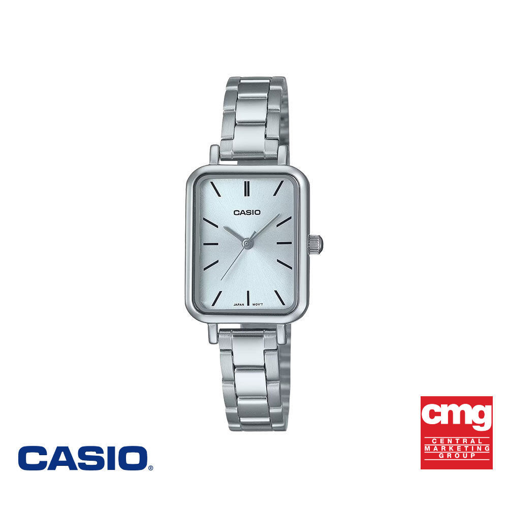 CASIO นาฬิกาข้อมือ CASIO รุ่น LTP-V009D-2EUDF วัสดุสเตนเลสสตีล สีเงิน