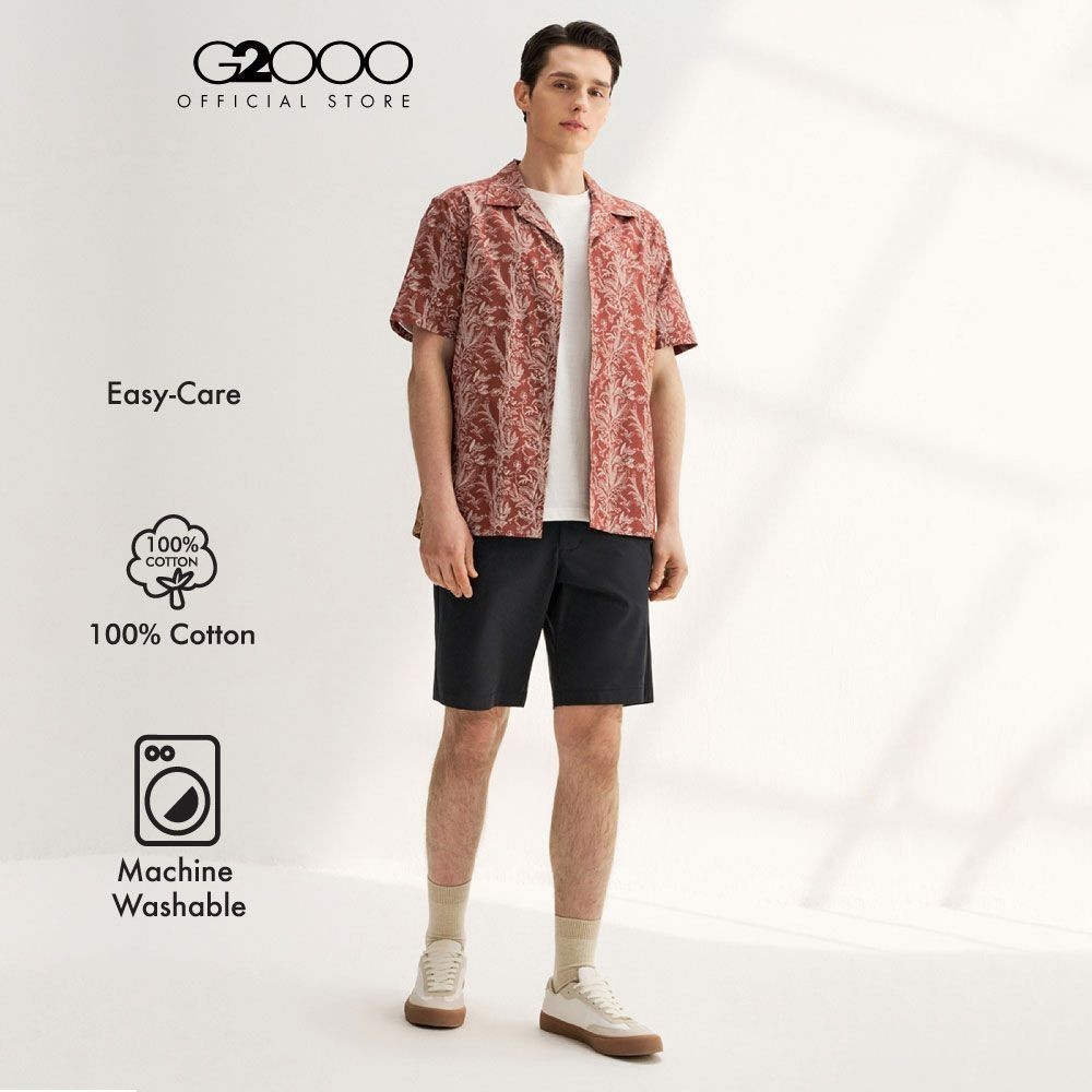 G2000 เสื้อเชิ้ตแขนสั้นลำลองสำหรับผู้ชาย ทรง Relaxed Fit รุ่น 4113046434 ORANGE