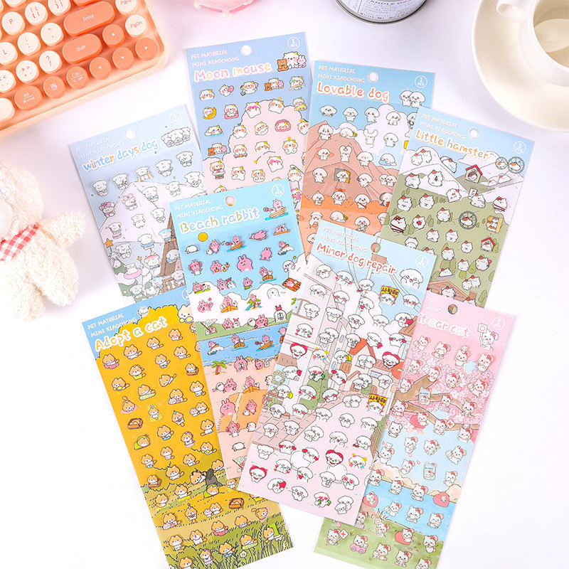 การ์ตูนน่ารัก Emoji Series สติ๊กเกอร์ PET สมุดภาพ Deco DIY สติ๊กเกอร์