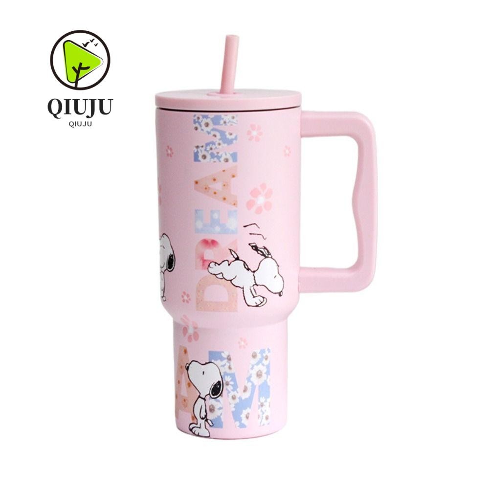 ถ้วยสูญญากาศ ชิวจู, ถ้วยฉนวน สนูปปี้ 1500มล, สแตนเลสความจุขนาดใหญ่ เครื่องดื่ม กระติกน้ําร้อนของขวัญวันเกิด