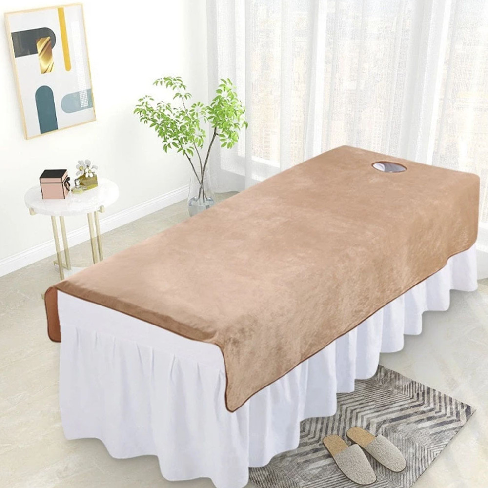 Fitness ผ้าปูเตียงสปา ผ้าคุลมเตียง Bed cover กำมะหยี่ เหมาะสำหรับร้านเสริมสวย