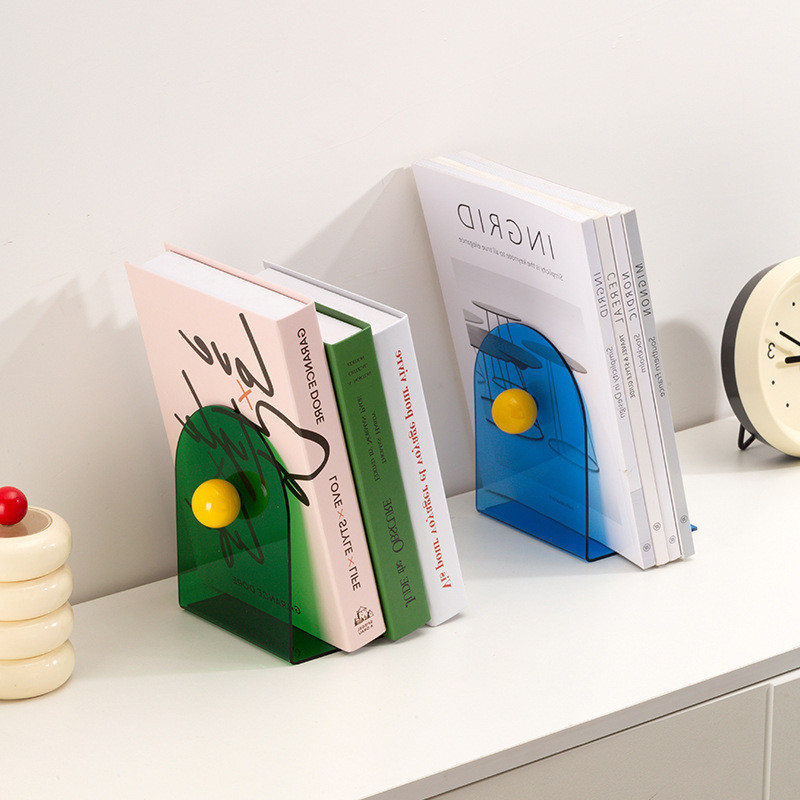 Dreamerhouse อะคริลิค Bookend Office Study Student Desktop Bookend Bookend