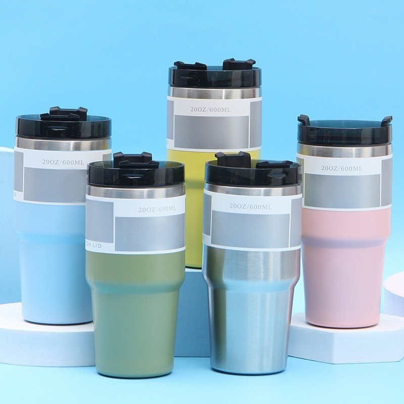 NEW แก้วเก็บความเย็น 20ออนซ์ สแตนเลสแท้ 304 รับประกันไอน้ำไม่เกาะแก้ว ขนาด 20oz สินค้าจริง รูปสุดท้าย