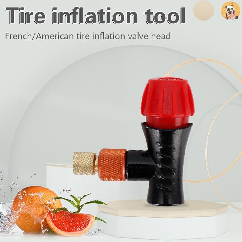 [CO] จักรยานปั๊มลมวาล์วหัว Inflator อะแดปเตอร์ CO2 หัวปั๊มแก๊ส Fast Inflatable จักรยาน Inflator หัวใช้งานร่วมกับ Presta Schrader [TH]