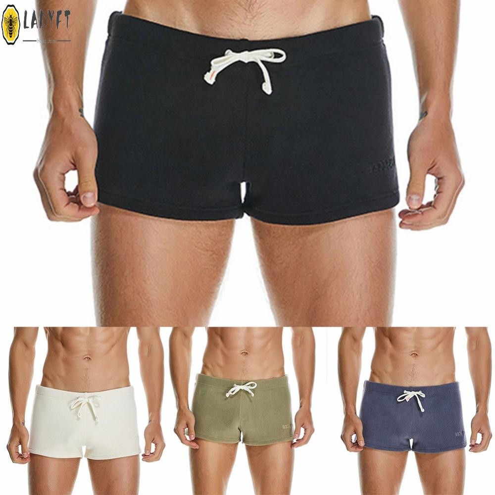 Mens ชุดชั้นในกางเกงขาสั้นไม่มีรอยต่อชุดว่ายน้ํานุ่มกางเกง Breathable