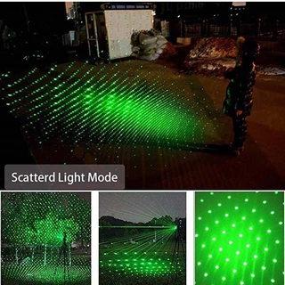 【มีแสง 2 สีให้เลือก】 เลเซอร์ แดง-เขียว (100 mW) เลเซอร์แรงสูงแสงเขียว Laser303G+ถ่านชาร์จ 2500mAh+เครื่องชาร์จ
