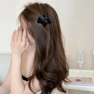 โบว์กํามะหยี่ด้านขนาดเล็กผมม้ากิ๊บหญิงฤดูร้อนเจ้าหญิงหัวคลิป ชม. หูฟัง