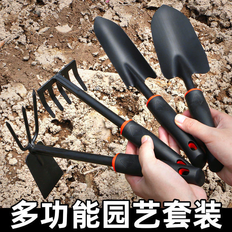 ชุดเครื่องมือทำสวน 3 ชิ้น พลั่ว คราด จอบ สำหรับปลูกต้นไม้ thumbnail 6
