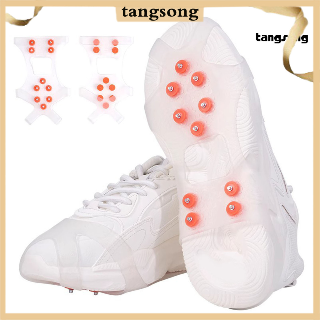 [ซังซอง.]1 คู่รองเท้า Crampons 10 ฟันสแตนเลสรองเท้ากันลื่นครอบคลุม Spikes Snow Traction Ice Cleat กลางแจ้งเดินปีนเขาเดินป่าฤดูหนาวรองเท้า Grippers