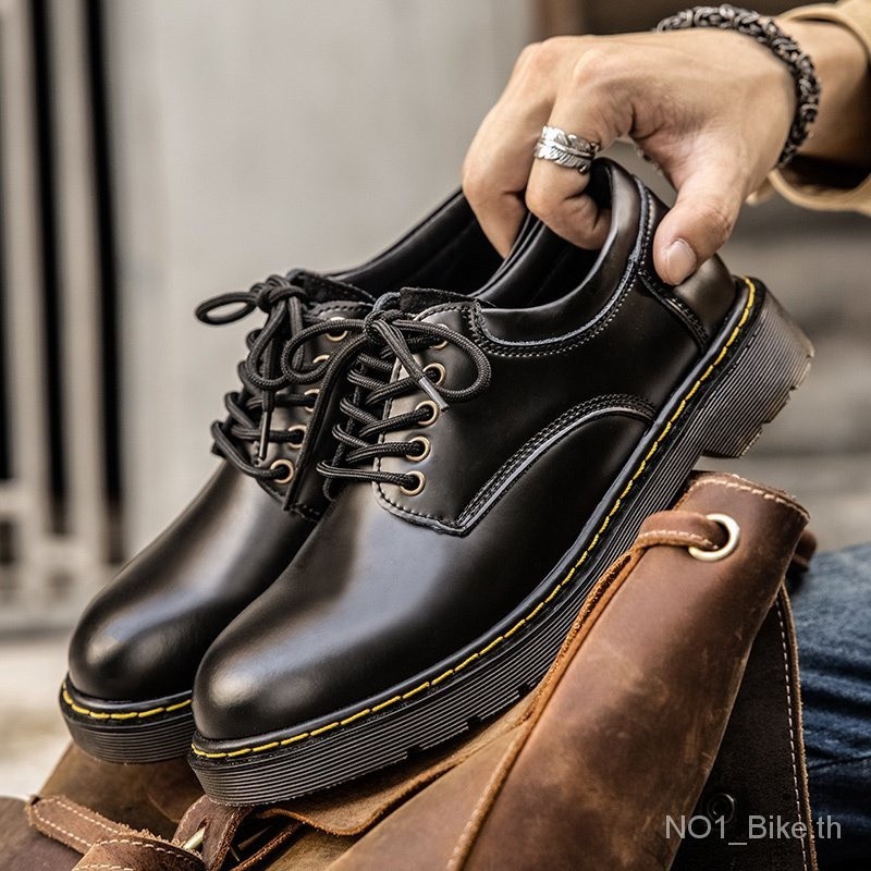 Dr.martens dorling New England หนังวัวแท้ Martin รองเท้าส้นหนาหลวมขนาดใหญ่สไตล์คลาสสิกสําหรับผู้ชายและผู้หญิง 38-48 dfv7 LH6M