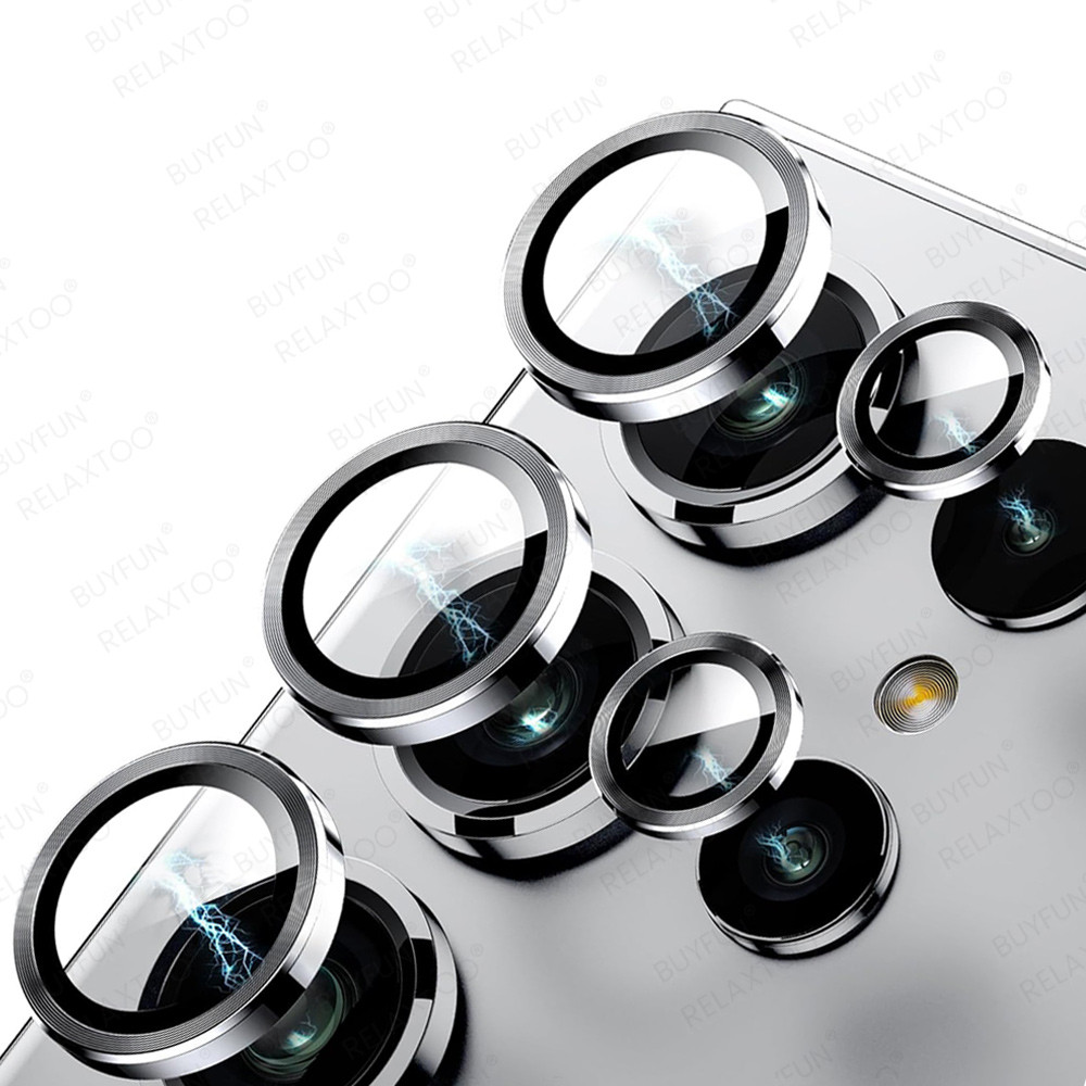 SAMSUNG ชุดแหวนป้องกันกล้องโลหะสําหรับsamsung Galaxy S25 Ultra Alloyกลับเลนส์ฝาครอบกระจกSamsung S25 S25Ultra S25 +