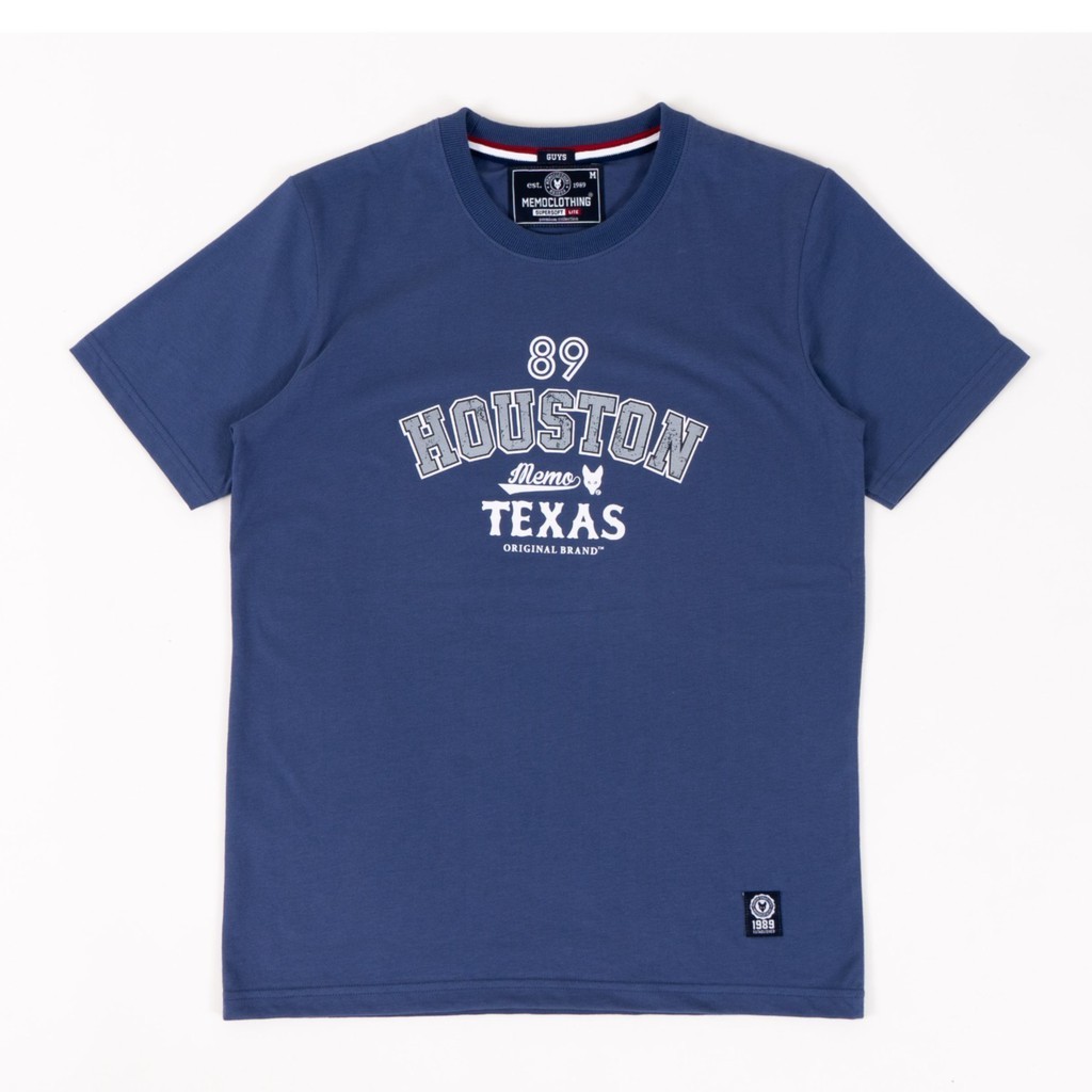 เสื้อยืด Memo ผ้าฝ้าย Houston